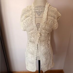 Crochet cardigan short sleeve